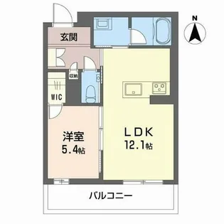 シャーメゾン カーサレジオ【202号室】の間取り