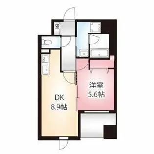 ディアコート白川【8階】の間取り