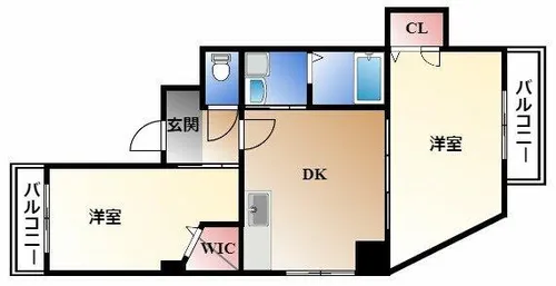 ワンコレクト神田【3階】の間取り