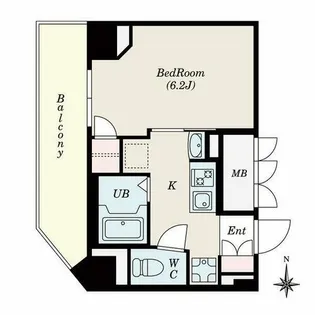 ヒルズ・フドー【7階】の間取り