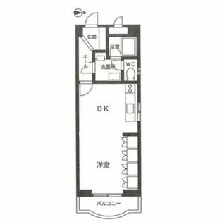 ステューディオ赤門【8階】の間取り