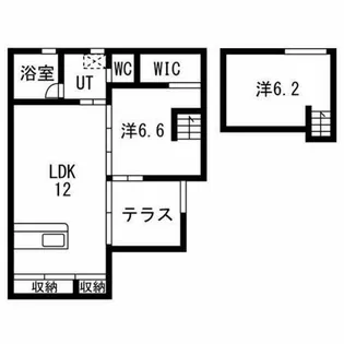 プラスナイン【2階】の間取り