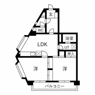 Lakia泉大津レジデンス【206号室】の間取り