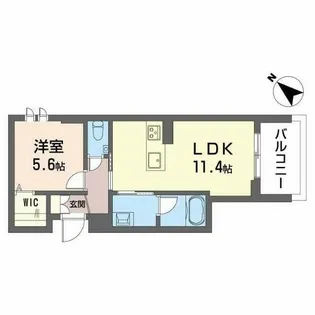 ヴィアソーレ【101号室】の間取り