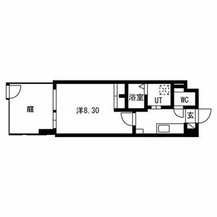 プラネシア京阪出町柳【1階】の間取り