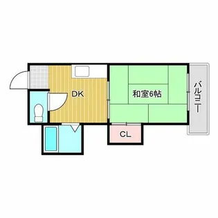 グランドハイツカワハラ【2階】の間取り