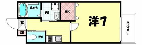 ワコーレヴィータ神戸グランパルク【1階】の間取り