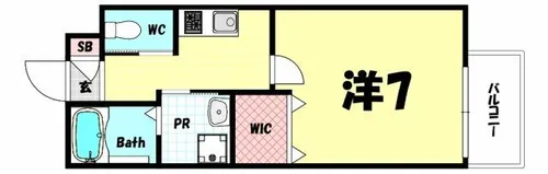 ワコーレヴィータ神戸グランパルク【3階】の間取り