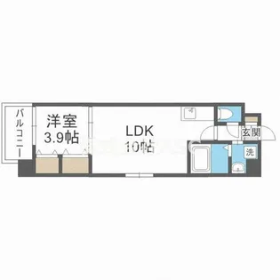 オルフェア上本町Ⅶ番館【602号室】の間取り