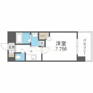クラウンハイム北心斎橋フラワーコート【306号室】の間取り