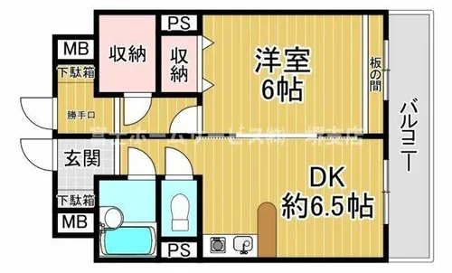 ふぁみーゆ永代町【801号室】の間取り