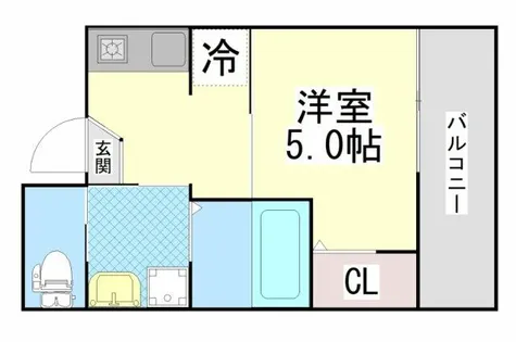 EUNICA甲南山手【402号室】の間取り