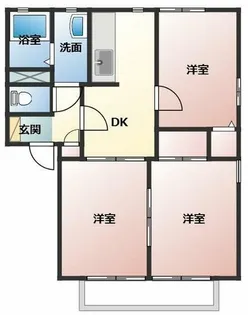 ユトリロ牛川【2階】の間取り