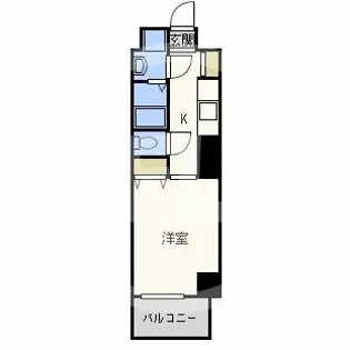 トゥールロワイエ北梅田【3階】の間取り