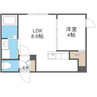 オルセーフラット西町南【3階】の間取り
