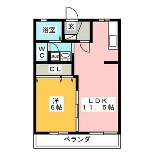 ボヌール一陽 B棟【2階】の間取り