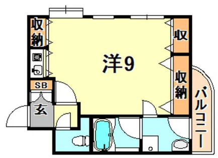 パインコート浜芦屋【3階】の間取り