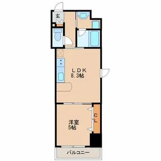 グランドシャルドン【11階】の間取り