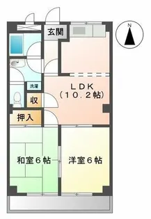 セフティ上坂【2階】の間取り