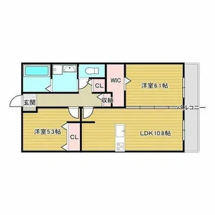 サンシャイン和【1階】の間取り