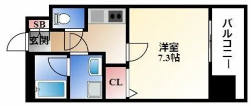 エコロジー栄レジデンス【3階】の間取り