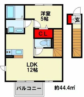 ミサキロード【2階】の間取り