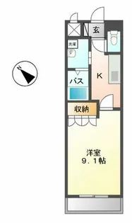 ピースフル モア メルセ【3階】の間取り