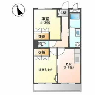 コムス・エルアール【3階】の間取り