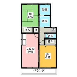 ディアコートⅡ【1階】の間取り