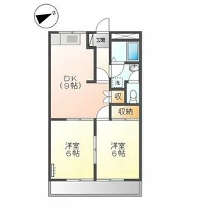 メゾンルミナス【203号室】の間取り