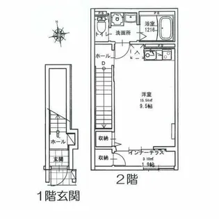パークコート【202号室】の間取り