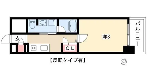 RIDGE大曾根(旧ルクレ大曾根)【4階】の間取り