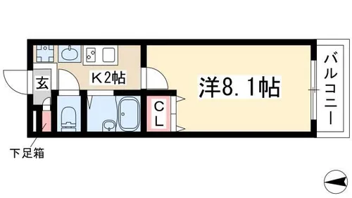 パルティール原駅前【3階】の間取り