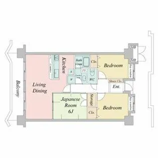 KDXレジデンス東別院(旧ISM東別院)【7階】の間取り