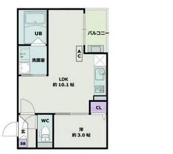 Jack koshiro Ⅰ【1階】の間取り