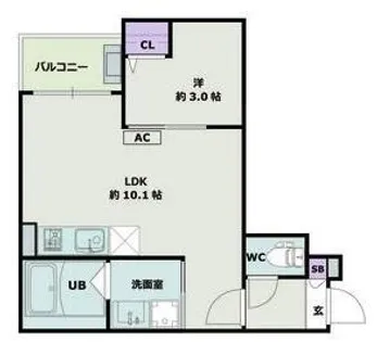 Jack koshiro Ⅰ【1階】の間取り