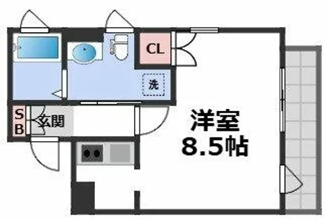 アフターザレイン【5階】の間取り