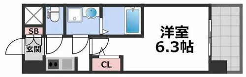 S-RESIDENCE城東SEVER【2階】の間取り