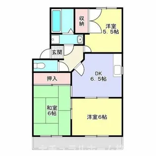 ヴェルデ・ジャルディーノA【A202号室】の間取り