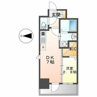 エステムコート名古屋新栄Ⅱアリーナ【9階】の間取り