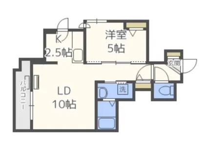トーアレガート豊平【10階】の間取り