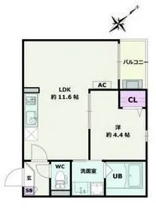 Jack matsunokiⅠ【2階】の間取り