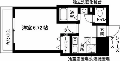 ヒルズ八幡山【10階】の間取り