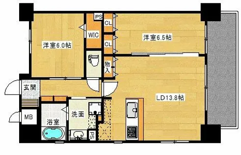 ふぁみーゆアビコⅩ【9階】の間取り