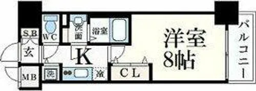 プレサンス新栄町ギャラント【12階】の間取り