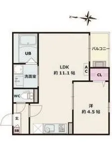 Jack ohataⅠ【3階】の間取り