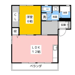 ヒルサイド香久山 A棟【1階】の間取り
