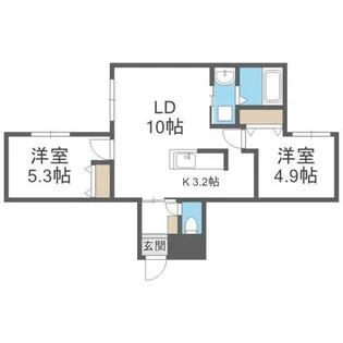 ラディーチェ元町【3階】の間取り