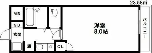サンシャインひがし清水【2階】の間取り