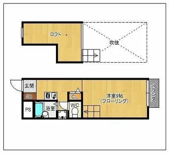 イノセント歯科大前【1階】の間取り